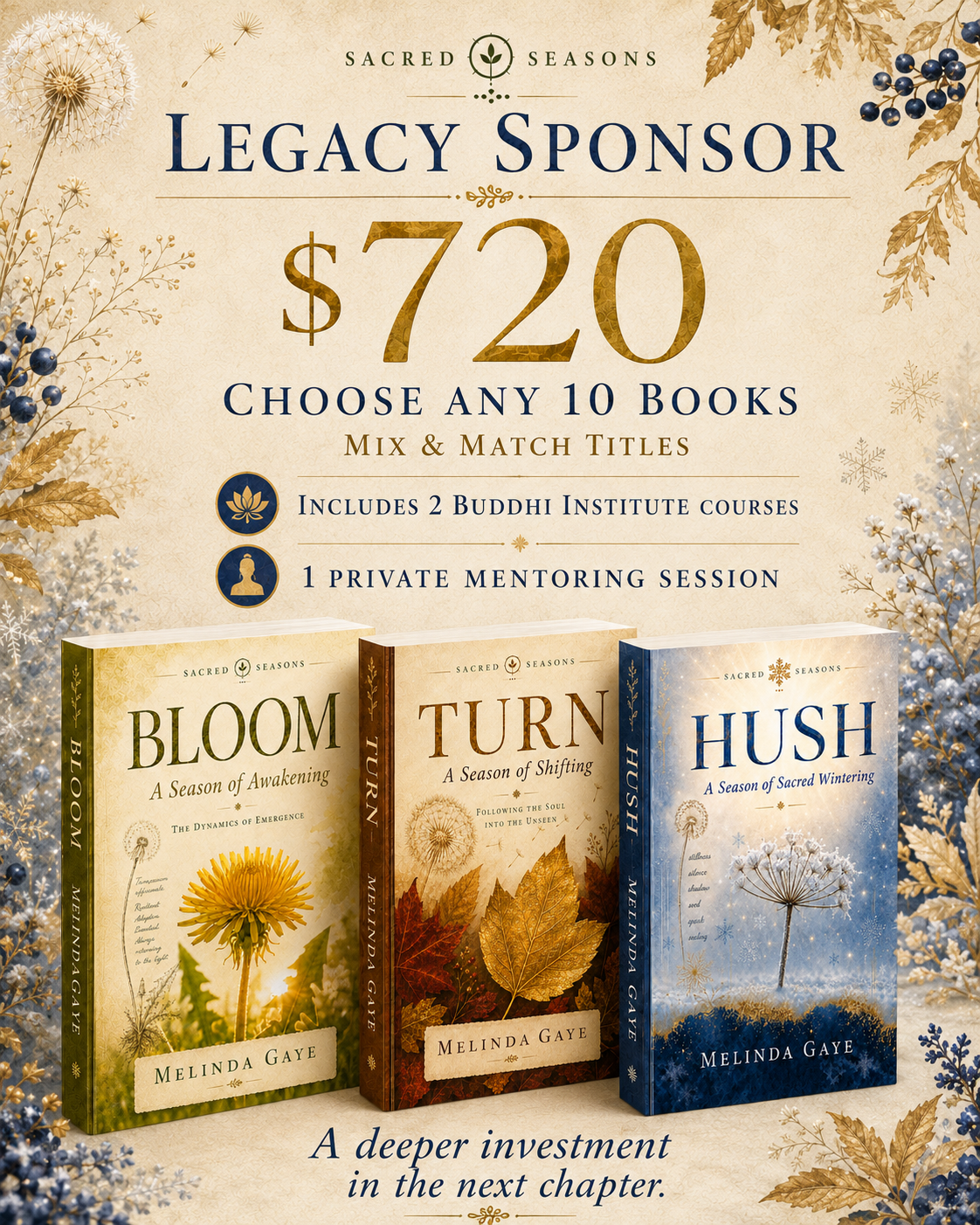 Sacred Seasons Sponsorship
